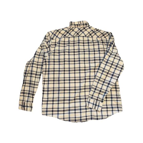 Wrangler Button Up Shirt Mens Large Black Plaid Long Sleeve Western Cowboy Ranch - Picture 2 of 11